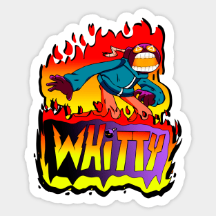 FNF Whitty mod character graffiti Sticker